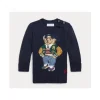 Ralph Lauren Baby - Boy Long-Sleeve Cotton Knit Back To School Bear Graphic Crewneck Sweater