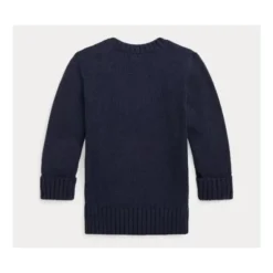 Ralph Lauren Baby - Boy Long-Sleeve Cotton Knit Back To School Bear Graphic Crewneck Sweater