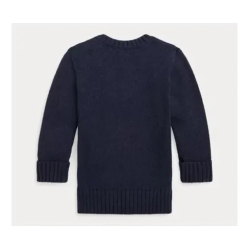 Ralph Lauren Baby - Boy Long-Sleeve Cotton Knit Back To School Bear Graphic Crewneck Sweater