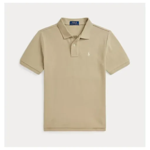 Ralph Lauren Baby - Boy Performance Jersey Polo Shirt, Beige