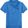 Ralph Lauren Baby - Camisa Polo Interlock de Algodão, Azul Escocês