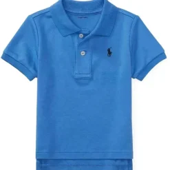 Ralph Lauren Baby - Camisa Polo Interlock de Algodão, Azul Escocês