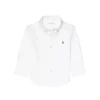 Ralph Lauren Baby - Camisa Oxford Manga Longa Branca