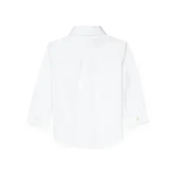 Ralph Lauren Baby - Camisa Oxford Manga Longa Branca