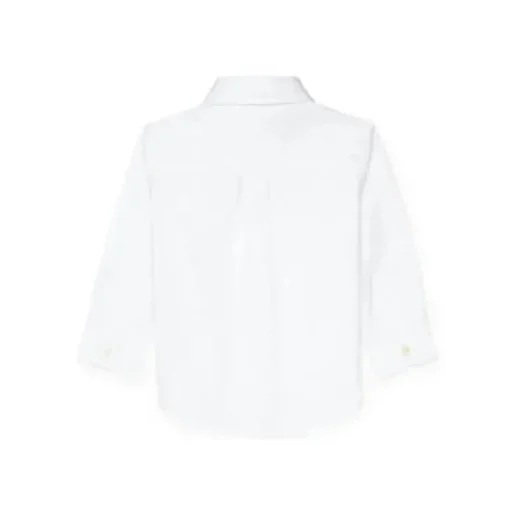 Ralph Lauren Baby - Camisa Oxford Manga Longa Branca