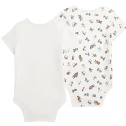 Ralph Lauren Baby - 2Pk Short-Sleeve Cotton Interlock Novelty Bear Graphic Bodysuits, Boy Bear