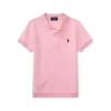 Ralph Lauren Baby - Polo de malha básica de manga curta, rosa caramelo
