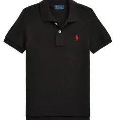 Ralph Lauren Baby - Polo de malha básica de manga curta, preto