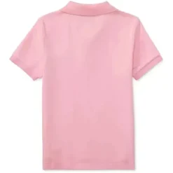 Ralph Lauren Baby - Polo de malha básica de manga curta, rosa caramelo