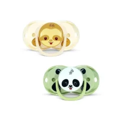 Razbaby - Keep It Kleen Chupeta 2Pk, Panky Panda e Sam Sloth