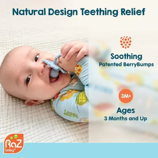 Razbaby - Razberry Teether, Red/Green