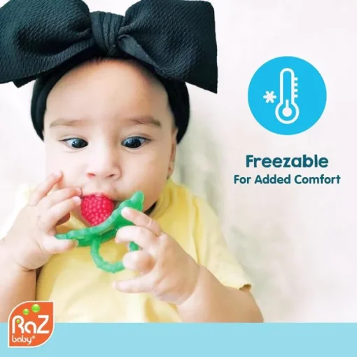 Razbaby - Razberry Teether, Red/Green