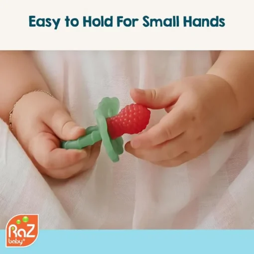 Razbaby - Razberry Teether, Red/Green