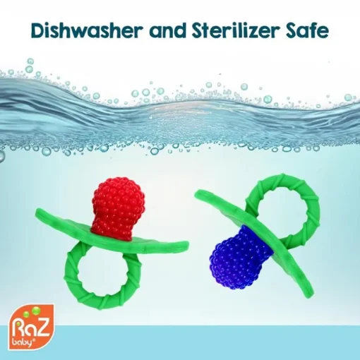 Razbaby - Razberry Teether, Red/Green