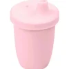 Re Play - Copo com canudinho de silicone sustentável de 8 onças para crianças, rosa gelo
