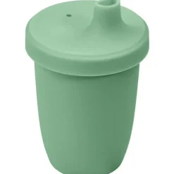 Re Play - Copo com canudinho de silicone sustentável de 8 onças para crianças, Sage