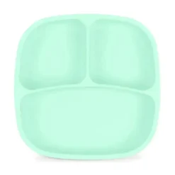 Re Play - Placa dividida por sucção de silicone, menta