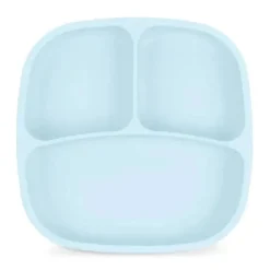 Re Play - Placa dividida por sucção de silicone, azul gelo
