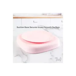 Re Play - Placa dividida por sucção de silicone, rosa gelo