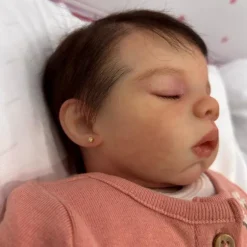 Reborn Baby Doll - White Vinyl, Megan Sleeping