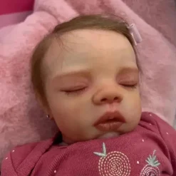 Reborn Baby Doll - White Vinyl, Megan Sleeping
