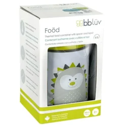 Recipiente térmico para alimentos Bbluv Foöd com colher - limão