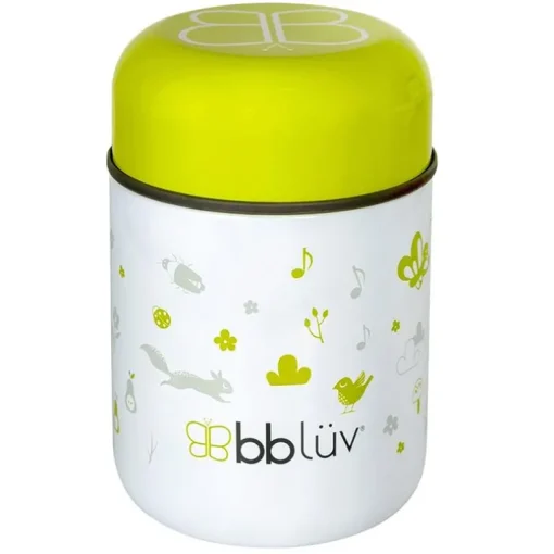 Recipiente térmico para alimentos Bbluv Foöd com colher - limão