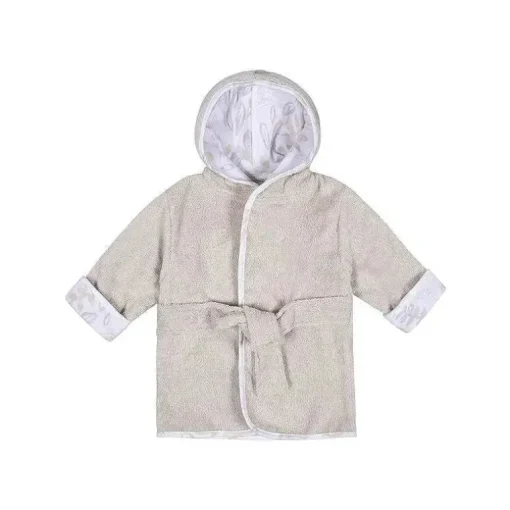 Recém Nascido - Conjunto de Robe e Bota 2Pk, Cinza Quente