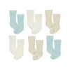 Recém Nascido - 6Pk Meias Costelas Novidades Bebê Menino