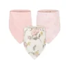 Recém-nascido - babador de menina 3Pk tamanho único, floral vintage