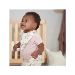 Recém-nascido - babador de menina 3Pk tamanho único, floral vintage