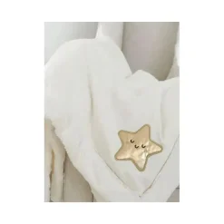 Recém-nascido - cobertor de pelúcia neutro para bebê, estrela