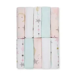 Recém-nascido - 10Pk Love and Sugar Washcloths, Rosa