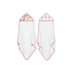 Recém-nascido - toalha felpuda com capuz 3Pk, floral vintage