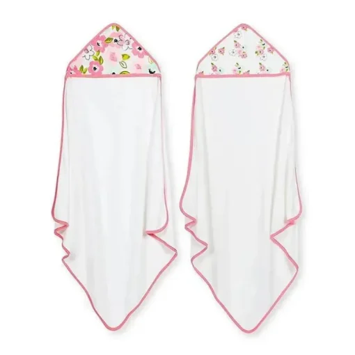 Recém-nascido - Toalhas com Capuz Blossom 2Pk, Rosa