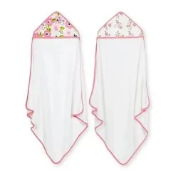 Recém-nascido - Toalhas com Capuz Blossom 2Pk, Rosa