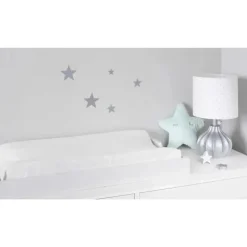 Recém-nascido Sparkle Velboa capa de trocador, marfim