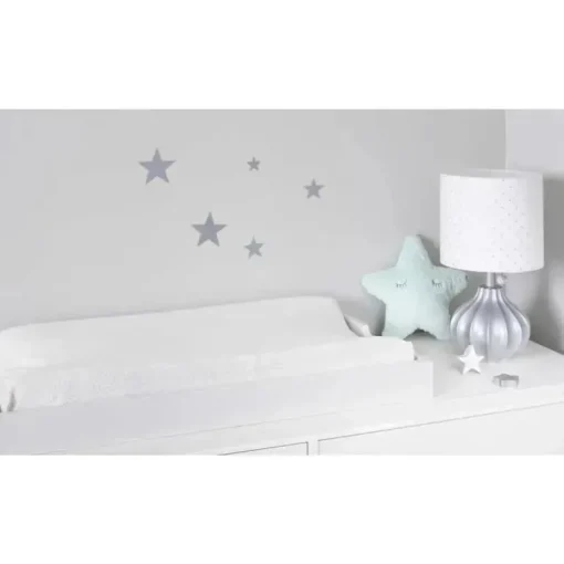 Recém-nascido Sparkle Velboa capa de trocador, marfim