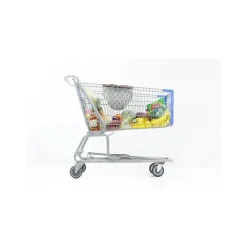 Rede Binxy Baby Carrinho de Compras, Cinza e Aqua Quatrefoil