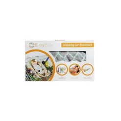 Rede Binxy Baby Carrinho de Compras, Cinza e Aqua Quatrefoil