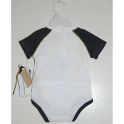 Reebok - Conjunto de 3 peças Creeper/Short/Bootie de Malha Enxoval, True White