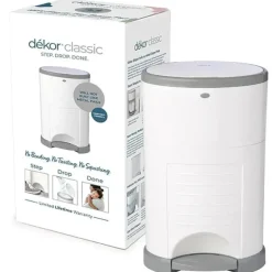 Regal-Lager - Balde de fraldas mãos-livres Classic Dekor, branco