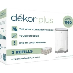Regal-Lager - Recargas de baldes de fraldas 2Pk Dekor Plus