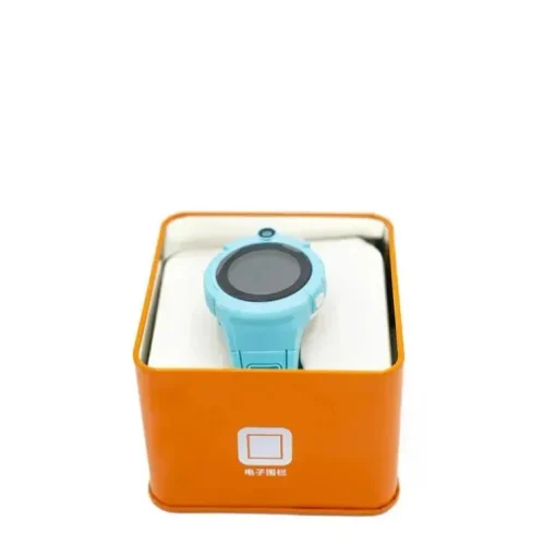 Relógio inteligente GBD GPS Kids Tracker, azul redondo