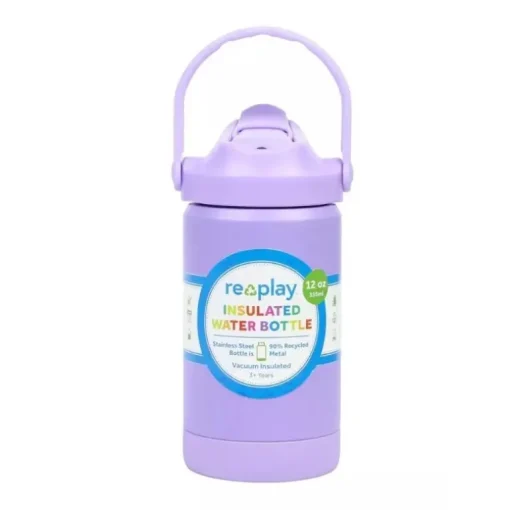 Re-Play - 12 Oz Insulated Recycled Stainless Steel Water Bottle, Lavender