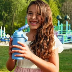 Re-Play - 12 Oz Insulated Recycled Stainless Steel Water Bottle, Denim