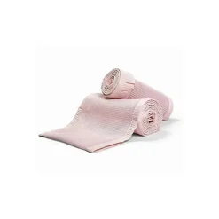 RespirávelBaby - Forro de berço de malha respirável, coleção Deluxe Ruffle, Blush