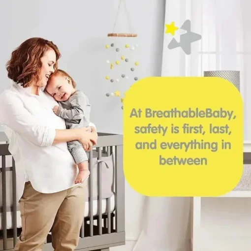 RespirávelBaby - forro de malha respirável para berços de tamanho normal, malha clássica de 3 mm, azul verde aqua