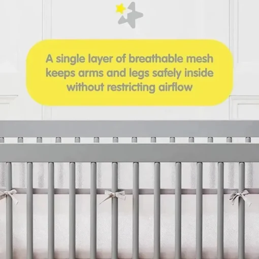 RespirávelBaby - forro de malha respirável para berços de tamanho normal, malha clássica de 3 mm, azul verde aqua