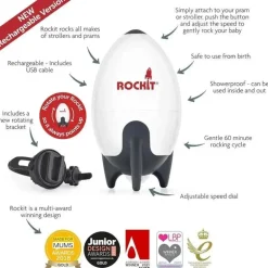 Rockit - Balancim para carrinho de bebê portátil recarregável